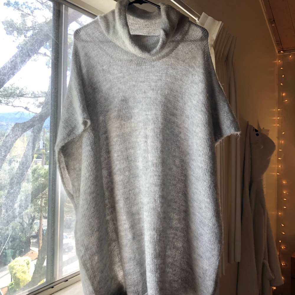 Grey poncho